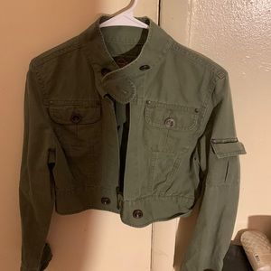 Jean jacket size medium green